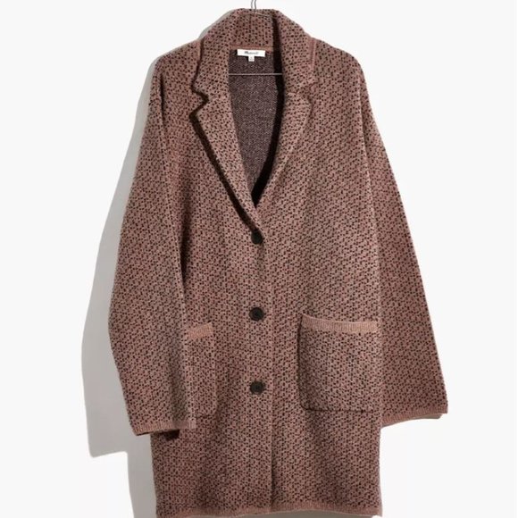 Madewell Sweaters - Madewell Bird’s Eye Sweater Coat Coziest Yarn S
